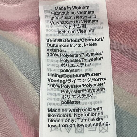 J. CREW "Sunburst" Watermelon (Rainbow) Vertical Stripe Pleated Skirt - 0/XS/S - Picture 7 of 10